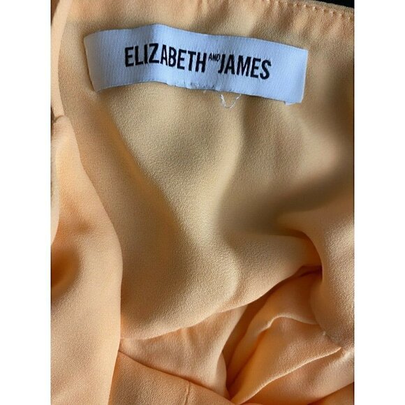 Elizabeth And James Dress Size 4 Women's Sleeveless Orange Layered Ruffle Dress - Picture 10 of 10